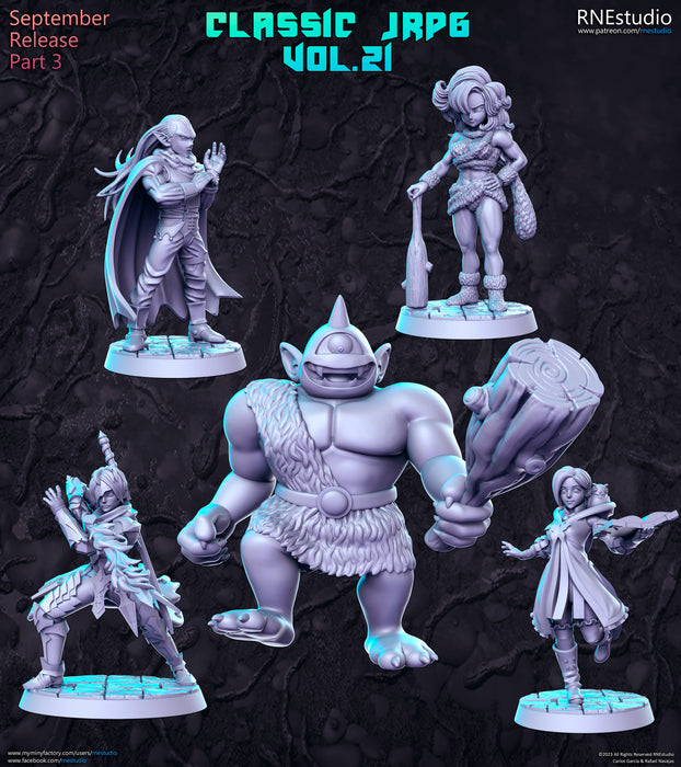 Classic JRPG Vol 21 Miniatures (Full Set) | Fantasy Miniature | RN Estudio