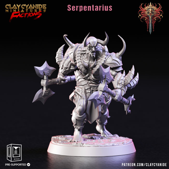 Serpentarius | Dreadblood Maulers | Fantasy Miniature | Clay Cyanide