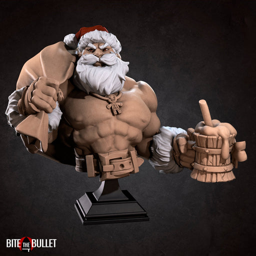 Sexy Klaus Bust A | Bullet Town Christmas | Fantasy Miniature | Bite the Bullet TabletopXtra