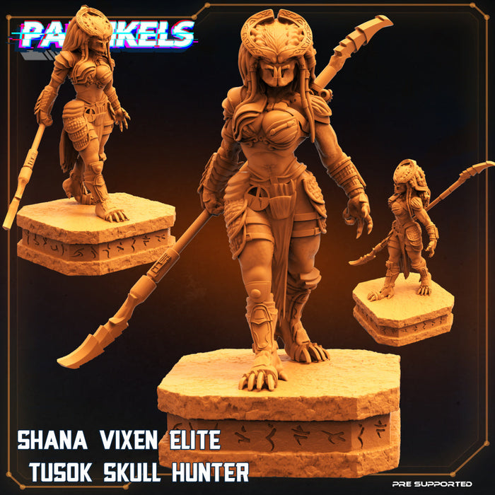 Shana Vixen Elite Tusok Skull Hunter | Sci-Fi Specials | Sci-Fi Miniature | Papsikels TabletopXtra