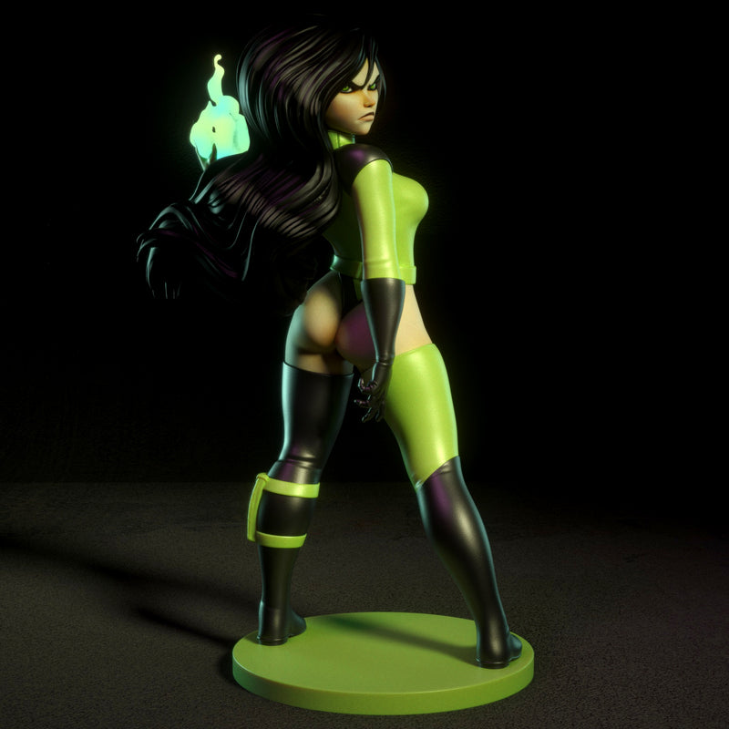 Shego | Pin-Up Statue Fan Art Miniature Unpainted | Torrida Minis