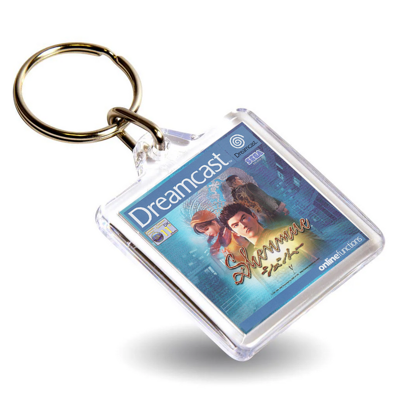 Retro Gaming Box Art Keyring - Gen VI DC Console Style