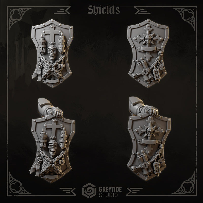 Shields Pack | Eternal Crusaders | Conversion Bits For 28mm 32mm Sci-fi Marines