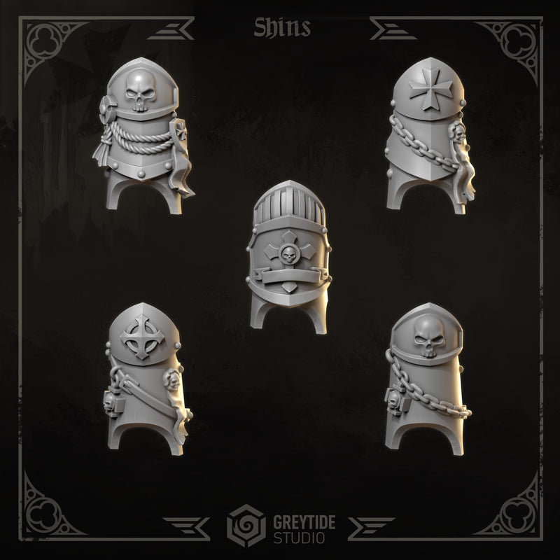 Armour Greaves & Accessories | Eternal Crusaders | Conversion Bits For 28mm 32mm Sci-fi Marines