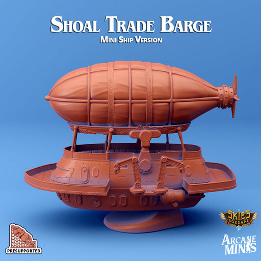 Shoal Trade Barge | Skies of Sordane | Fantasy Miniature | Arcane Minis TabletopXtra