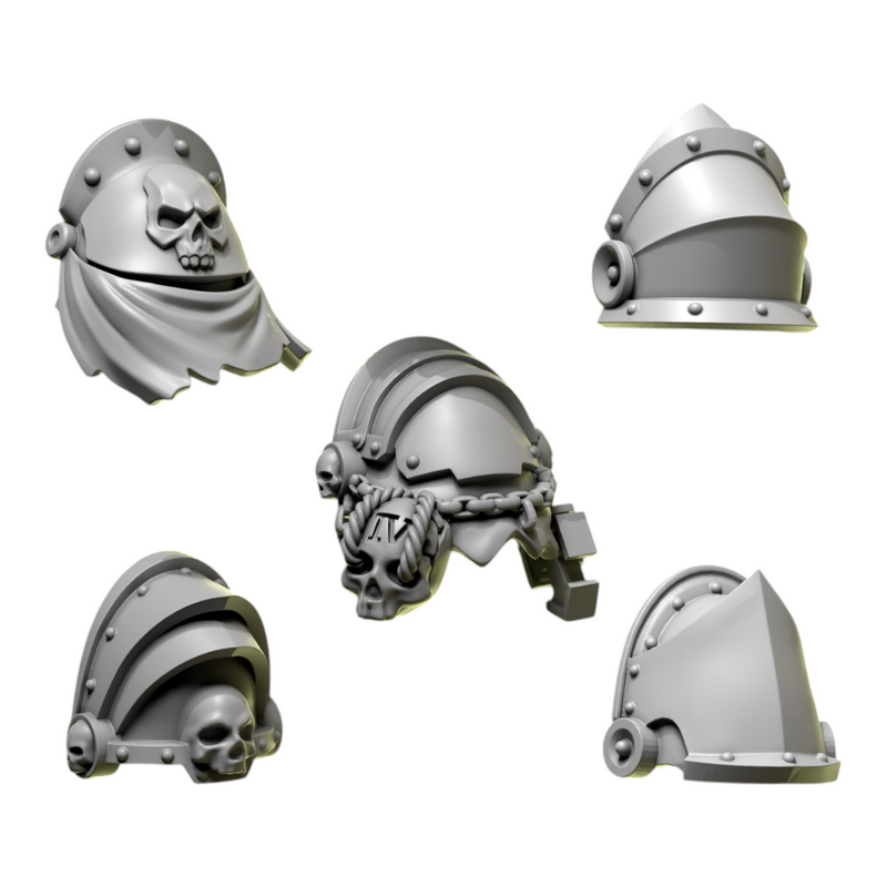 Shoulder Pad Pauldrons 3 | Eternal Pilgrims | Conversion Bits For 28mm 32mm Sci-fi Marines