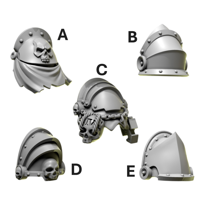 Shoulder Pad Pauldrons 3 | Eternal Pilgrims | Conversion Bits For 28mm 32mm Sci-fi Marines