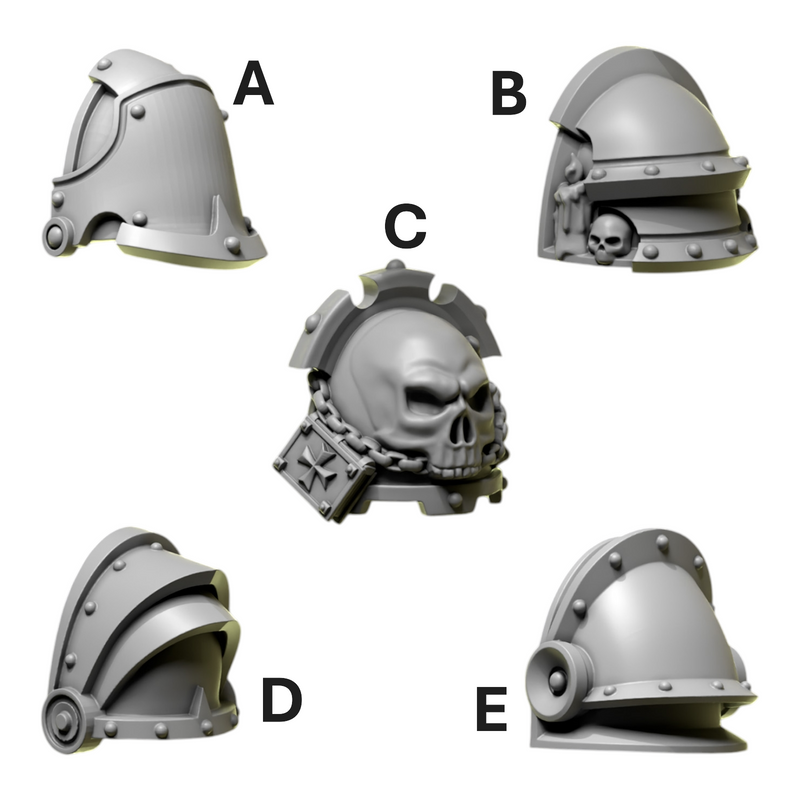 Shoulder Pad Pauldrons 7 | Eternal Pilgrims | Conversion Bits For 28mm 32mm Sci-fi Marines