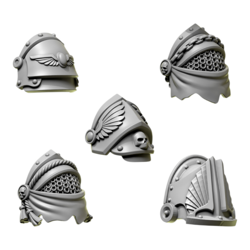 Shoulder Pad Pauldrons 8 | Eternal Pilgrims | Conversion Bits For 28mm 32mm Sci-fi Marines
