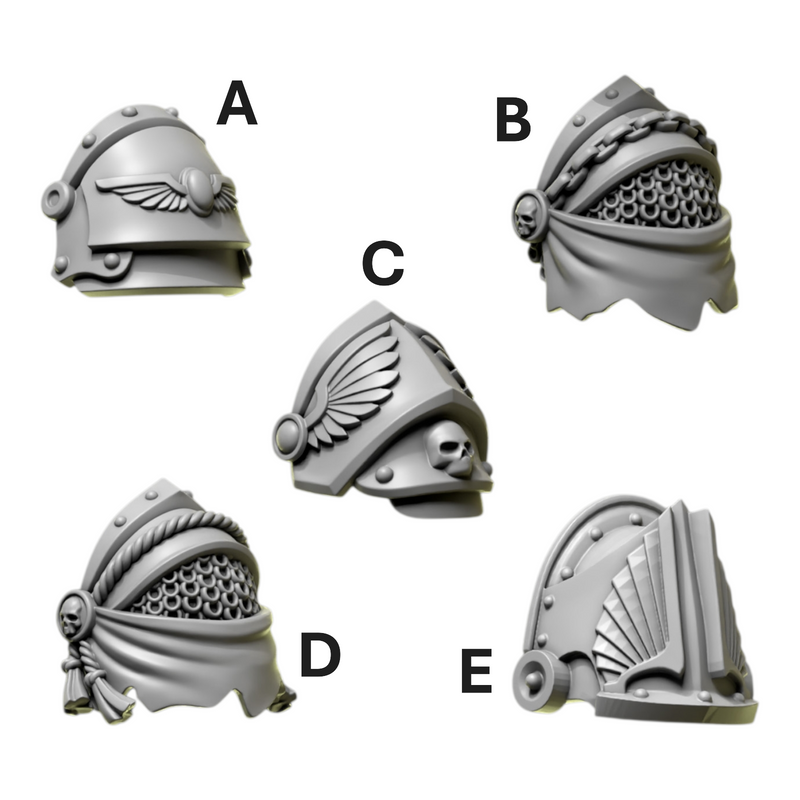 Shoulder Pad Pauldrons 8 | Eternal Pilgrims | Conversion Bits For 28mm 32mm Sci-fi Marines