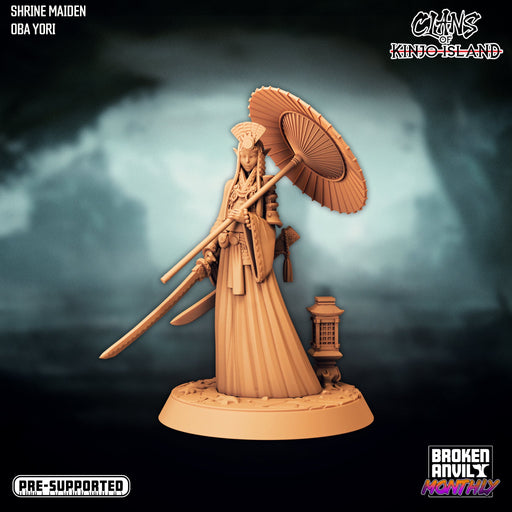Shrine Maiden Oba Yori | Clans of Kinjo Island | Tabletop RPG Miniature TabletopXtra