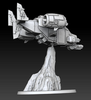 Silver Warden Accipiter Assault Craft | Silver Wardens | Sci-Fi Miniature | DMG Minis TabletopXtra