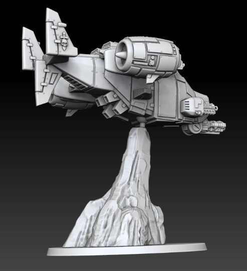 Silver Warden Accipiter Assault Craft | Silver Wardens | Sci-Fi Miniature | DMG Minis TabletopXtra