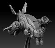 Silver Warden Death Claw Gunship | Silver Wardens | Sci-Fi Miniature | DMG Minis TabletopXtra