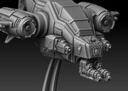 Silver Warden Death Claw Gunship | Silver Wardens | Sci-Fi Miniature | DMG Minis TabletopXtra