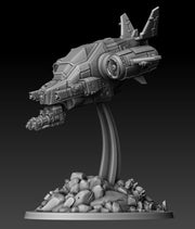 Silver Warden Death Claw Gunship | Silver Wardens | Sci-Fi Miniature | DMG Minis TabletopXtra