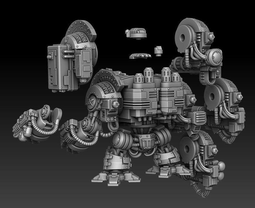 Silver Warden Dread Bot | Silver Wardens | Sci-Fi Miniature | DMG Minis TabletopXtra