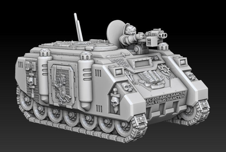 Silver Warden Ferox APC  | Silver Wardens | Sci-Fi Miniature | DMG Minis TabletopXtra