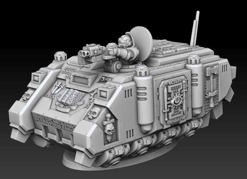 Silver Warden Ferox APC  | Silver Wardens | Sci-Fi Miniature | DMG Minis TabletopXtra
