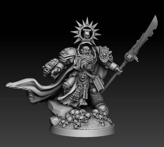 Silver Warden Grand Magnus Mardrak | Silver Wardens | Sci-Fi Miniature | DMG Minis TabletopXtra