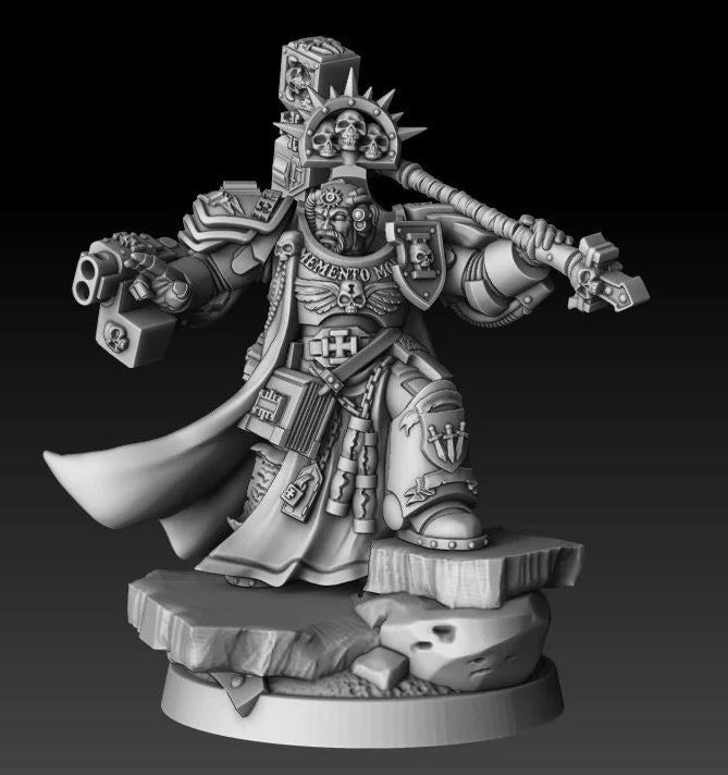 Silver Warden Grand Master | Silver Wardens | Sci-Fi Miniature | DMG Minis TabletopXtra