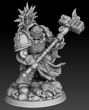 Silver Warden Holy Knight | Silver Wardens | Sci-Fi Miniature | DMG Minis TabletopXtra