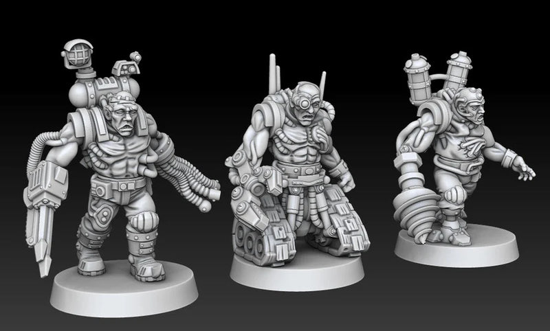 Silver Warden Lobotomite Miniatures | Silver Wardens | Sci-Fi Miniature | DMG Minis TabletopXtra