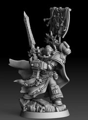 Silver Warden Purificatus Swordmaster | Silver Wardens | Sci-Fi Miniature | DMG Minis TabletopXtra