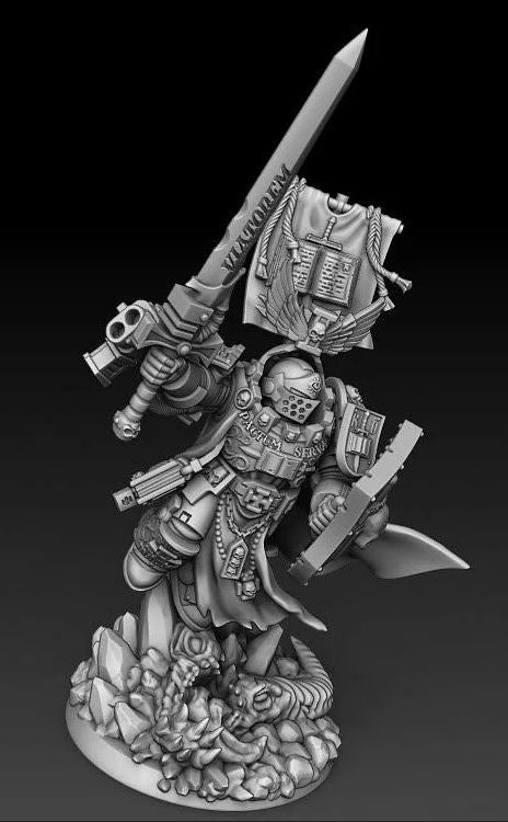 Silver Warden Supreme Warp Traveler | Silver Wardens | Sci-Fi Miniature | DMG Minis TabletopXtra