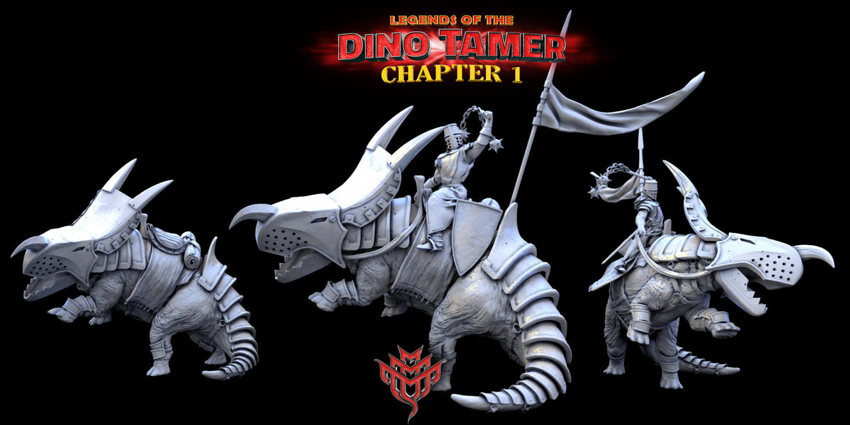 Sir Pike and his Spiked Trike (Pose 1) | Legends of the Dino Tamer: Ch ...
