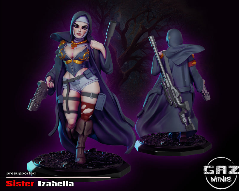 Sister Izabella | Law of the Lawless | Fantasy Miniature | Gaz Minis TabletopXtra