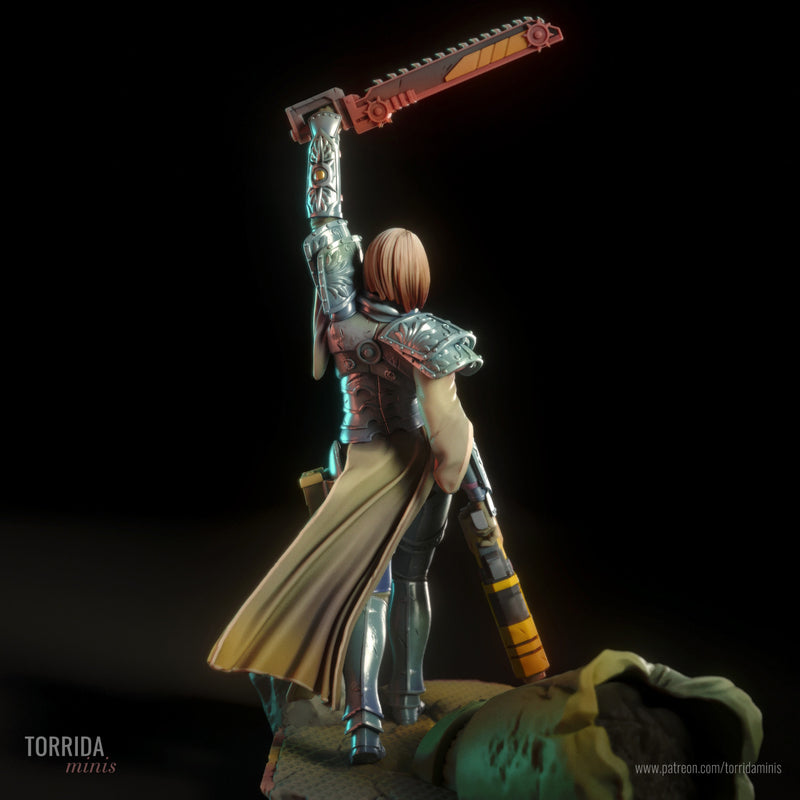 Sister of Purity | Pin-Up Statue Fan Art Miniature Unpainted | Torrida Minis