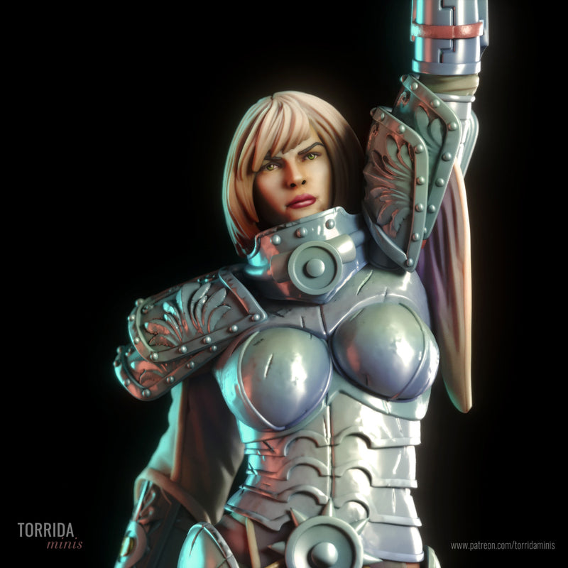 Sister of Purity | Pin-Up Statue Fan Art Miniature Unpainted | Torrida Minis