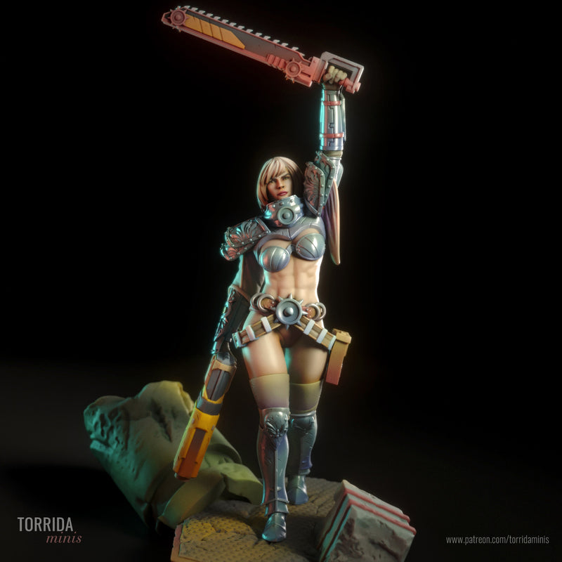 Sister of Purity | Pin-Up Statue Fan Art Miniature Unpainted | Torrida Minis