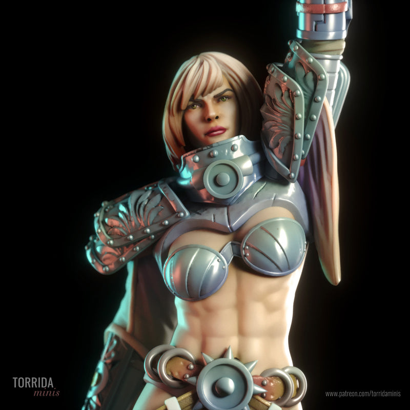 Sister of Purity | Pin-Up Statue Fan Art Miniature Unpainted | Torrida Minis