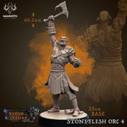 Skarahn & Stoneflesh Orc Miniatures | Flesh to Stone | Fantasy Tabletop Miniature | Mammoth Factory TabletopXtra