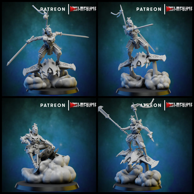 Skater Miniatures | Dark Elda | Fantasy Miniature | Ghamak TabletopXtra