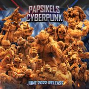 Skelepunk Gang Wars Miniatures (Full Set) | Sci-Fi Miniature | Papsikels TabletopXtra
