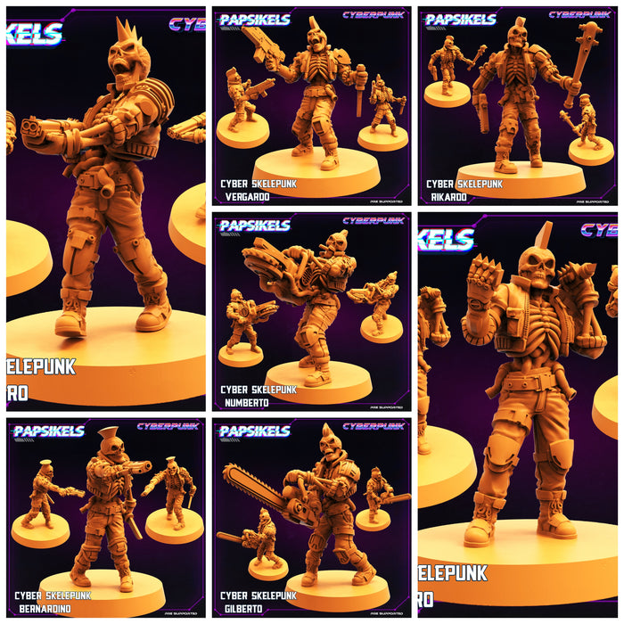 Skelepunk Takeover Miniatures (Full Set) | Sci-Fi Miniature | Papsikels TabletopXtra