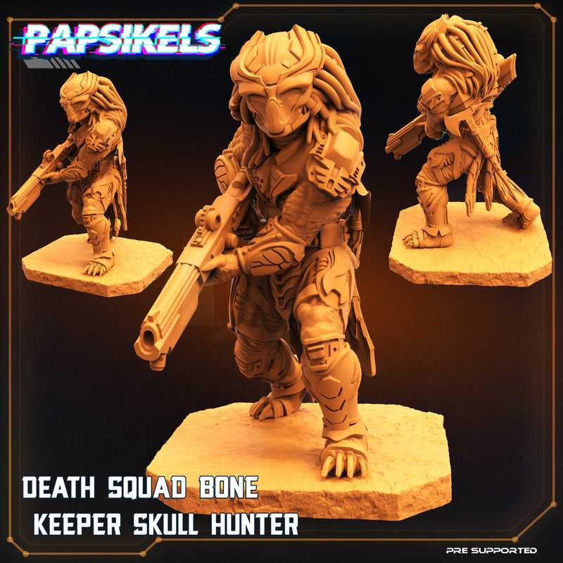 Skull Hunter Death Squad Miniatures | Skull Hunters V Space Rambutan | Sci-Fi Miniature | Papsikels TabletopXtra