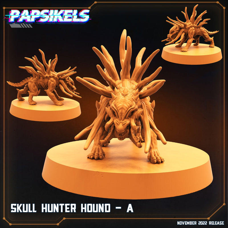 Skull Hunter Hound Miniatures | Aliens Vs Skull Hunters II | Sci-Fi Miniature | Papsikels