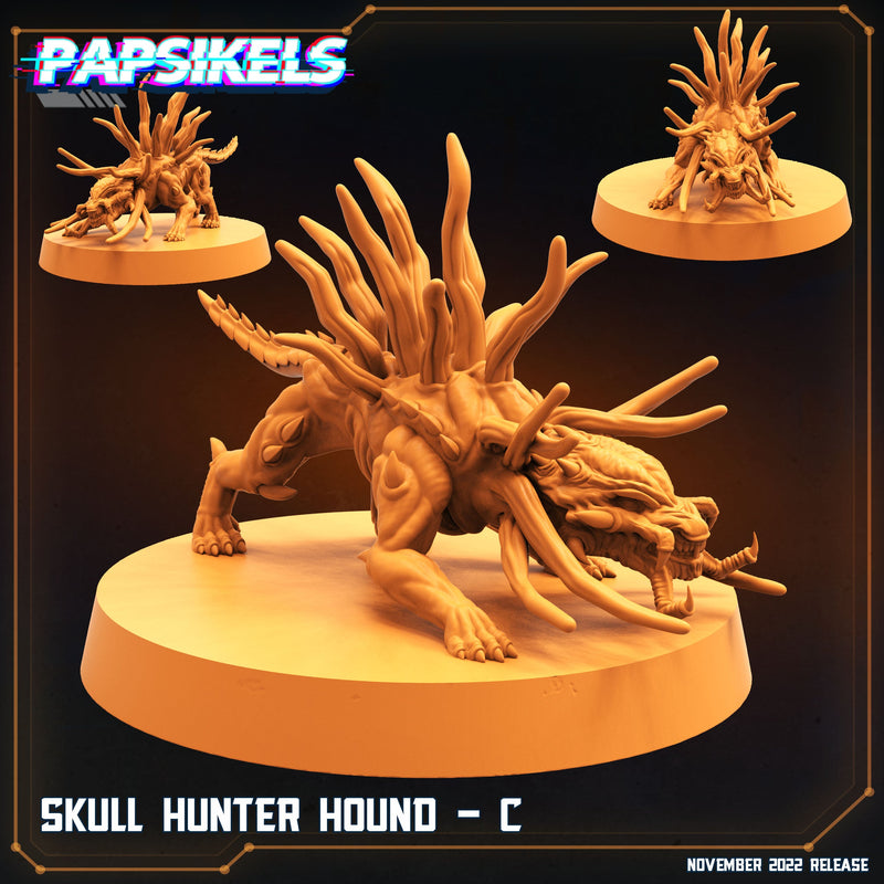 Skull Hunter Hound Miniatures | Aliens Vs Skull Hunters II | Sci-Fi Miniature | Papsikels