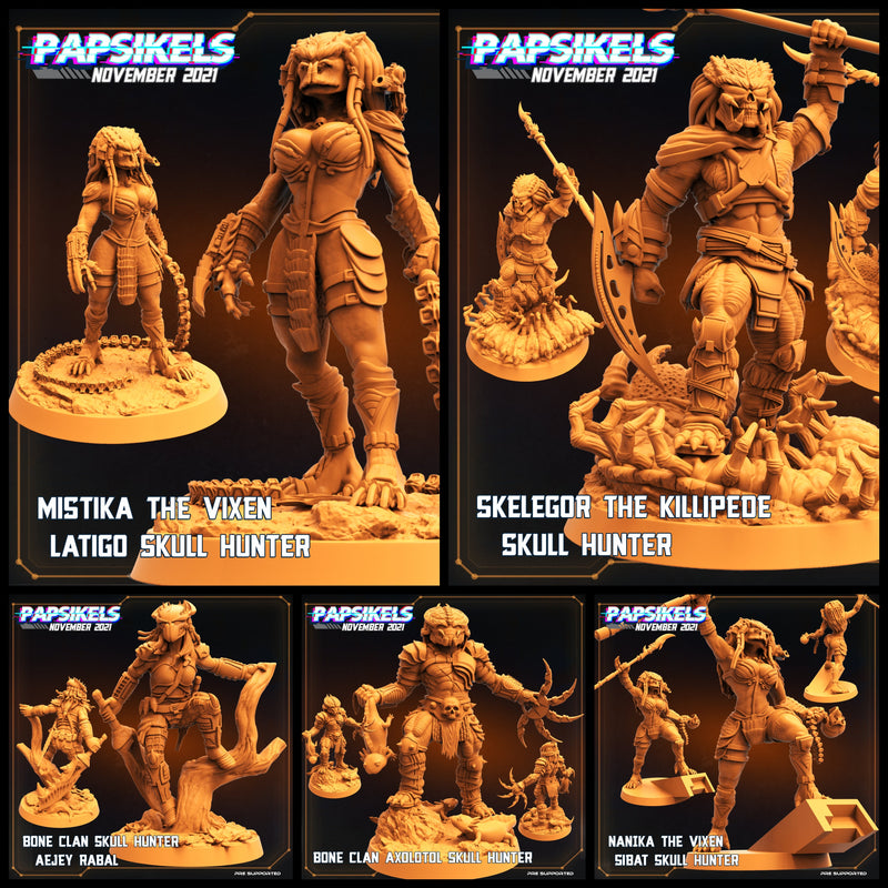 Skull Hunter Miniatures | Skull Hunters III The Bone Clan | Sci-Fi Miniature | Papsikels TabletopXtra