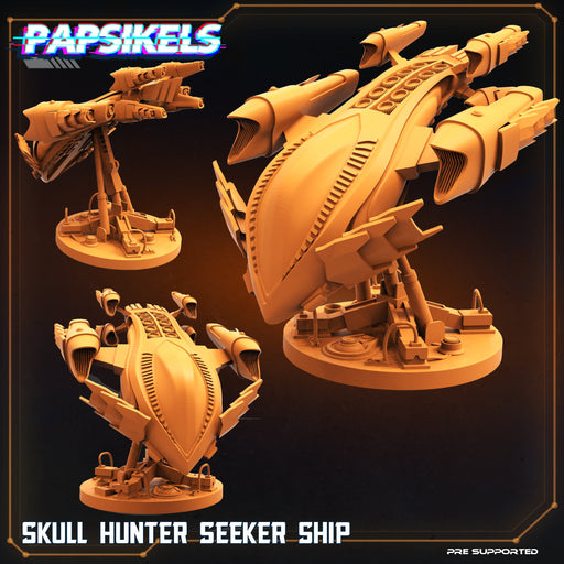 Skull Hunter Seeker Ship A | Skull Hunters IV Aethelari Awakening | Sci-Fi Miniature | Papsikels TabletopXtra
