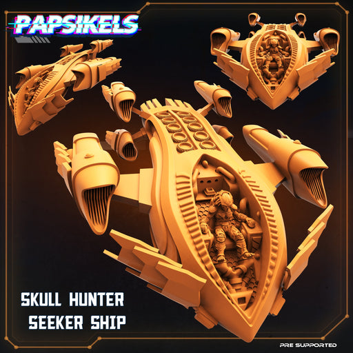 Skull Hunter Seeker Ship B | Skull Hunters IV Aethelari Awakening | Sci-Fi Miniature | Papsikels TabletopXtra