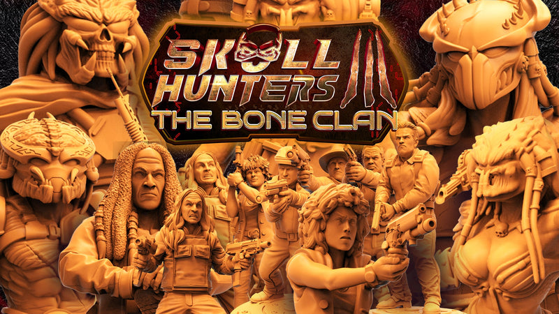 Skull Hunters III The Bone Clan Miniatures (Full Set) | Sci-Fi Miniature | Papsikels TabletopXtra