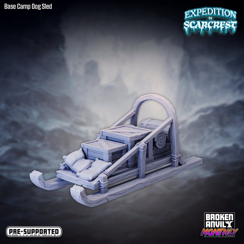 Sled Dog Miniatures | Expedition to Scarcrest | Tabletop RPG Miniature TabletopXtra