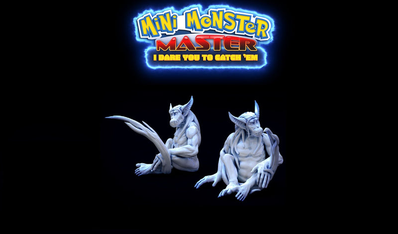 Sly Tailed Chimp (Sitting) | Mini Monster Master | Fantasy Miniature | Mini Monster Mayhem TabletopXtra
