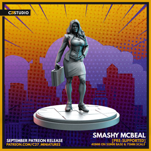 Smashy McBeal | Heroes | Sci-Fi Miniature | C27 Studio TabletopXtra