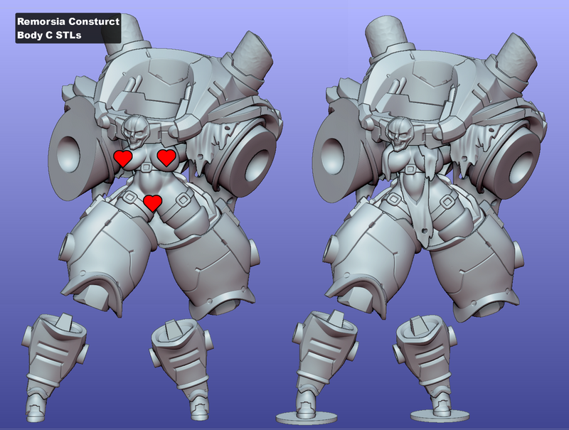 Remorsia Constructs Siblings of Combat Minuatures | Fantasy Pin-Up | Gaz Minis